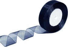 1 Inch 50 Yards Sheer Organza Ribbon Chiffon Ribbon for Gift Wrapping Wedding Bo