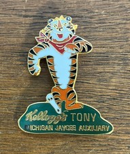 Michigan Jaycee Auxiliary Kellogg's Tony The Tiger Pin