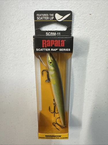 RAPALA SCATTER RAP MINNOW 4-3/8" 3/16OZ FREE SHIPPING WITHIN US Color: AYU