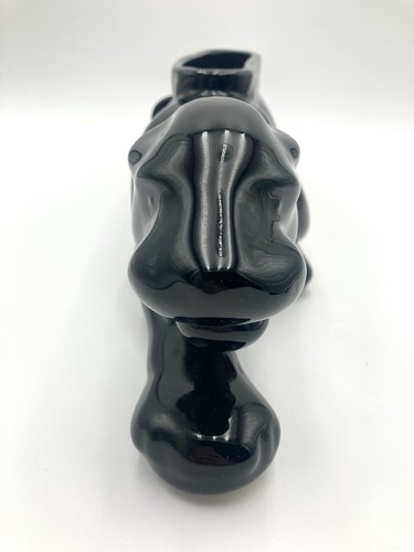 50er Keramik Black Panther TV Lampe Übertopf 21" MCM Royal China Neuheit Co NO LITE - Bild 6 von 23
