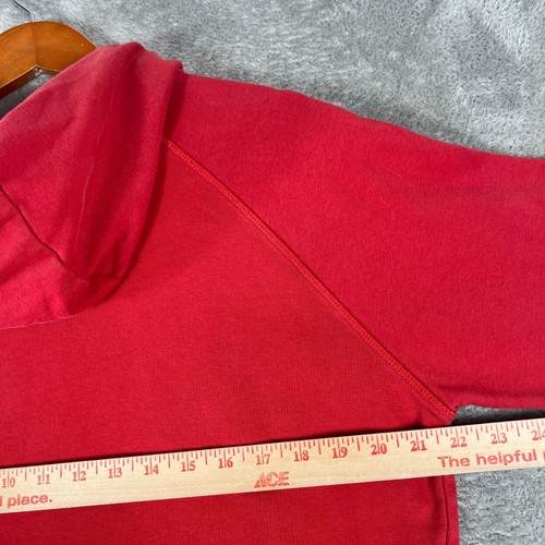 Gymshark Hoodie Men's Medium Red Pullover Sweatshirt Activewear Gym Training - Picture 7 of 8