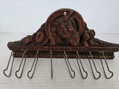 1950 Syroco Multi Products 8 Neck Tie Belt Hanger Rack Horse FREE SHIPPING
