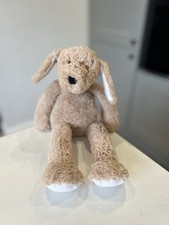 THE LITTLE WHITE COMPANY x JELLYCAT COLLAB TOFFEE BEIGE PUPPY DOG SOFT TOY PLUSH