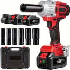 Impact Wrench Electric Cordless 12 Inch Driver Tool Battery For Car Tyre Wheel