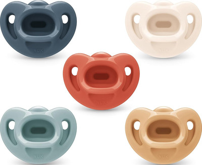 NUK Timeless Comfy Pacifier 5-Pack | Silicone, BPA-Free, 0-6 Months
