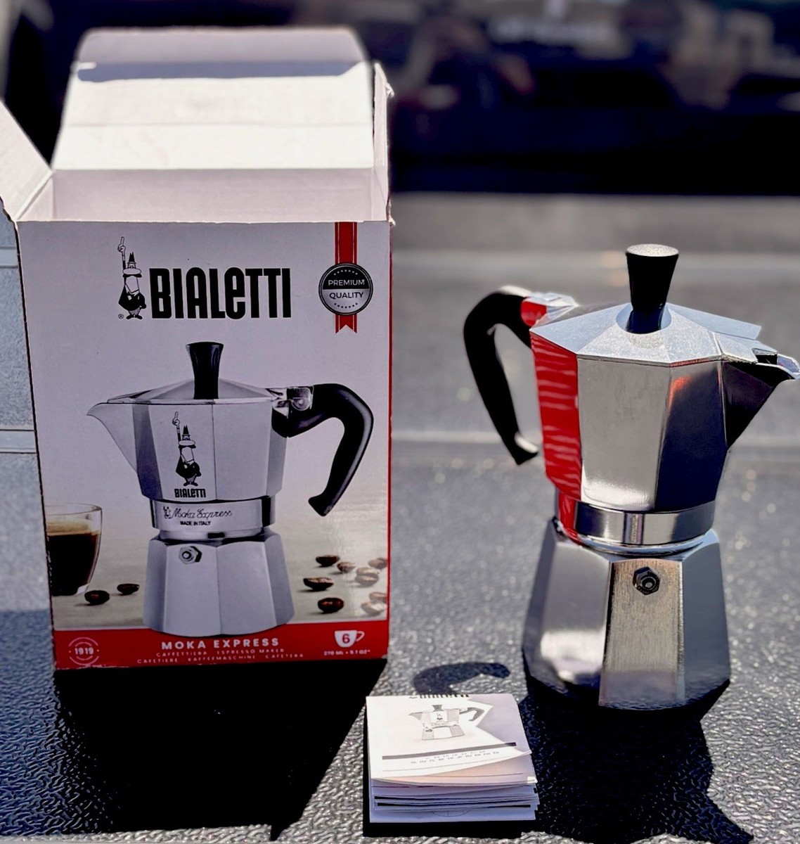 Bialetti Moka Express Iconic Italian Stovetop Espresso Maker - 6 Espresso  Cups | eBay