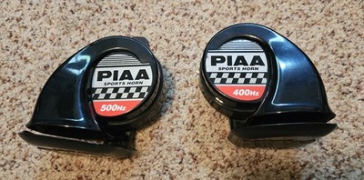JDM PIAA Sport Horns Pair Dual Tone 400hz 500hz S13 S14 AE86 SW20 & More!