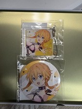 Date A Live Yatogami Tohka Acrylic Strap  Badge Set New/Unopened,
