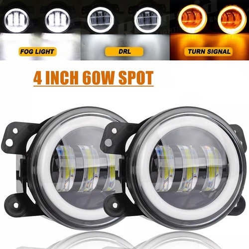 Reliable Weatherproof Performance from 4 Inch Round LED Fog Lights for Jeep - Picture 6 of 12