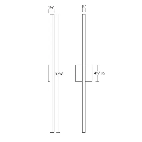 Sonneman 2771 Stix 32" LED Bath Bar - White - Picture 8 of 10