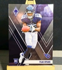 2023 Phoenix #129 Tyjae Spears RC Tennessee Titans Rookie Football Card. rookie card picture