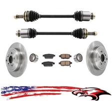Rear Left & Right CV Drive Axles Shafts Bearings for Honda Ridgeline 2006-2014