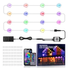 Permanent Outdoor  Eaves Lights Smart RGBIC Outdoor Lights 49.5/99/198/297/495ft