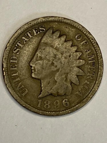 1896 Indian Head Penny / Nice Coin / Good Details
