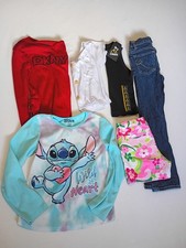 Size 6 Girls Clothing Mixed Lot 6 Items Shorts Pants Tops Lounge Stitch Top