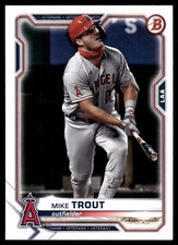 Mike Trout 2021 Bowman #17 Los Angeles Angels MLB READ FREE SHIP AutographDen