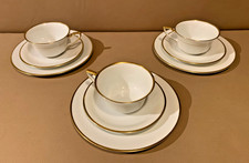 Kaffeegedeck Sammelgedeck Rosenthal "Corona" Elfenbein Goldrand antik 3-tlg