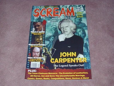 SCREAM magazine # 4, hard-to-find issue, John Carpenter, Werewolf Cinema
