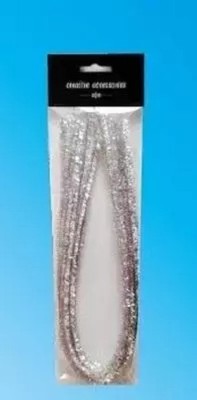 5902581115522 Druty chenille srebrne 9mmx50cm 10szt Galeria Hobby