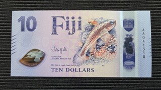 FIJI $10 Dollars 2026 First Prefix AA UNC Polymer Banknote BRAND NEW!