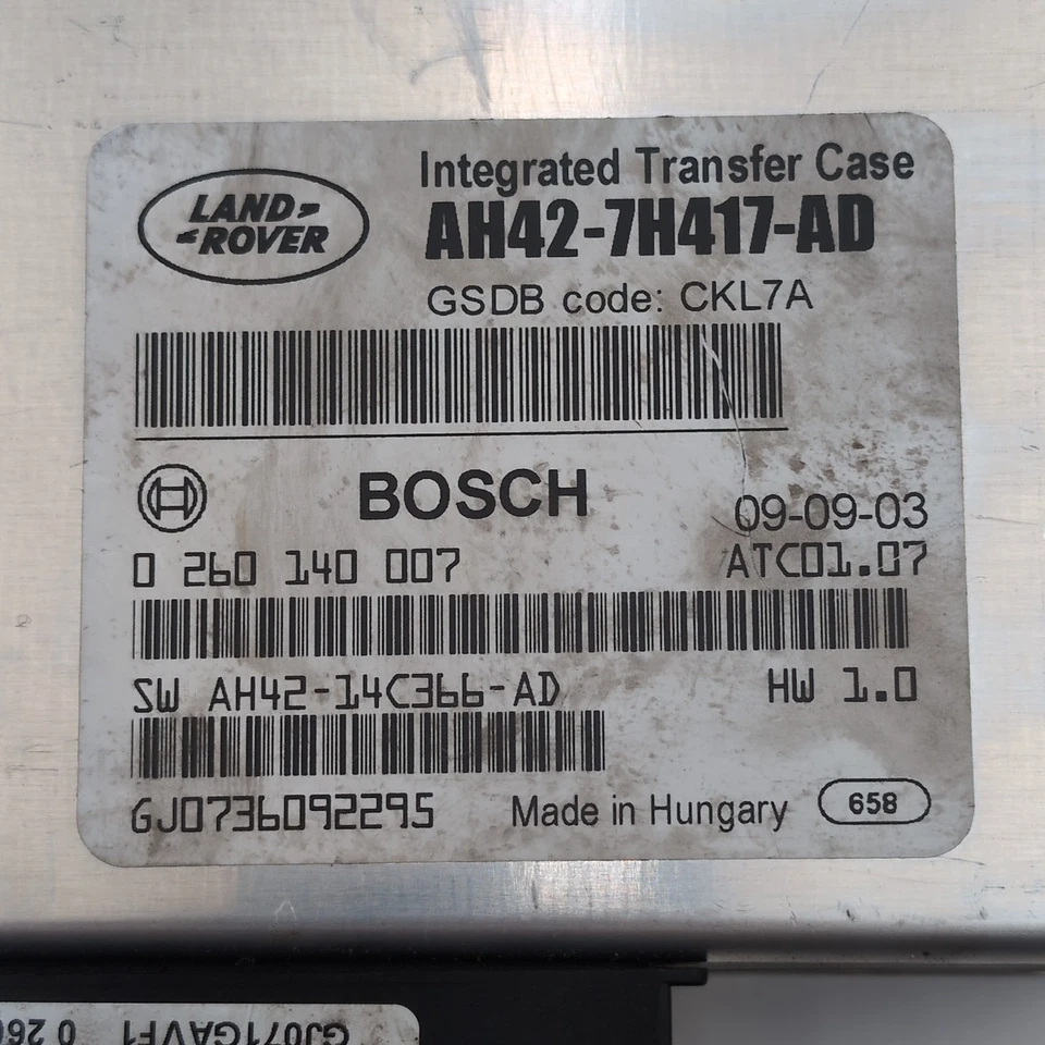 Módulo de controle de caixa de transferência Land Rover Range Rover 2010 - 2013 fabricante de equipamento original AH427H417AD - Imagem 4 de 4