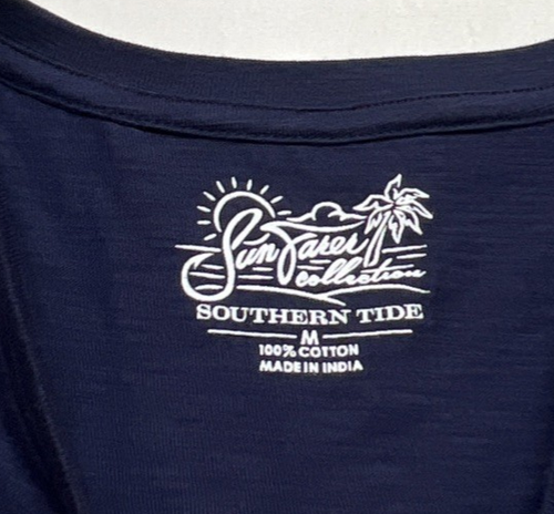 NWT Southern Tide Womens M Avah Sun Farer Tank Top Nautical Classic Navy Blue - Picture 5 of 11