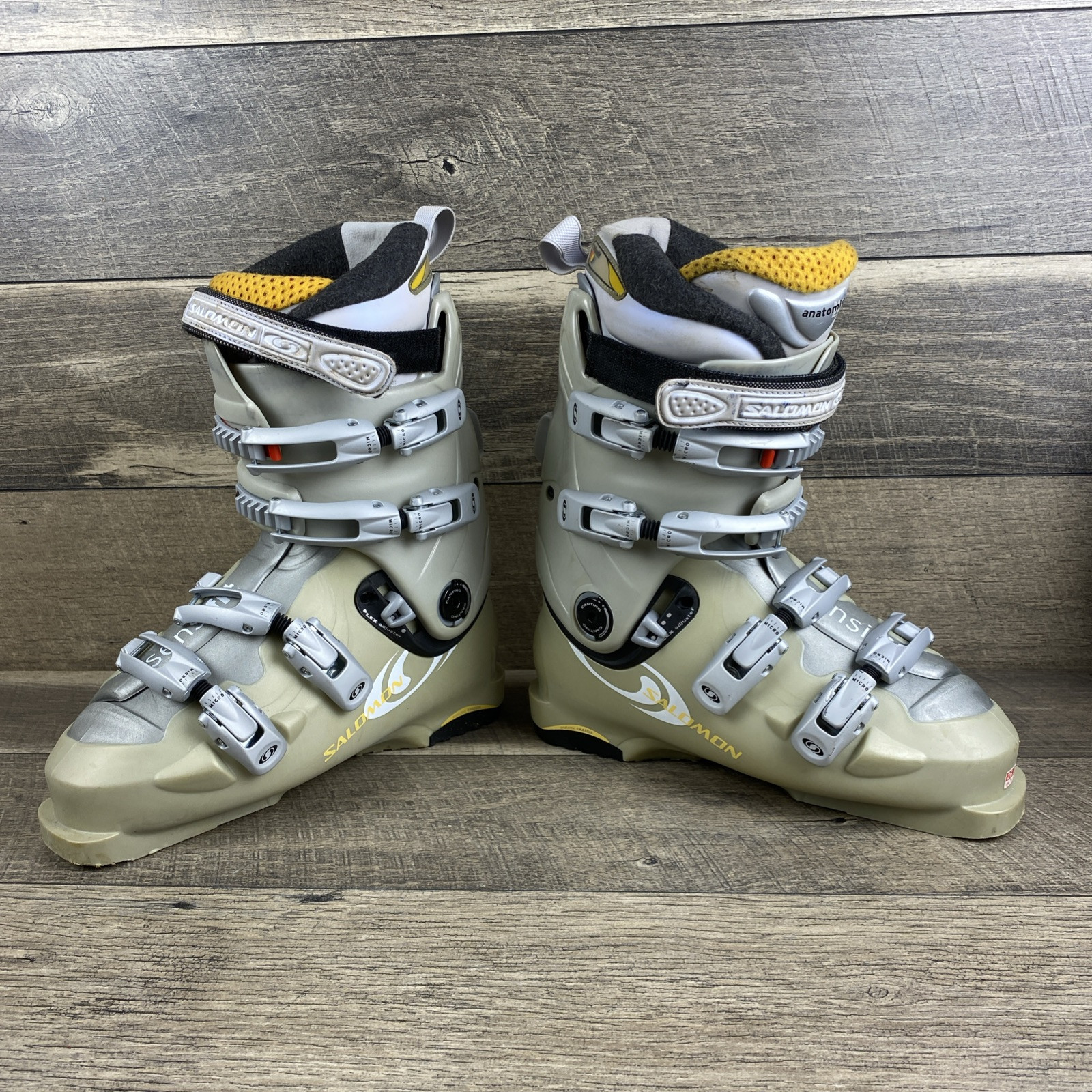 STIVALI DA SCI DONNA SALOMON ANATOMICI CUSTOMFIT TAGLIA US 9 Euro 41 UK 7 5 SHOCK ABS