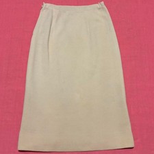 Vintage 100 Wool Cream High Waisted Skirt - Made in Italy XS/S
