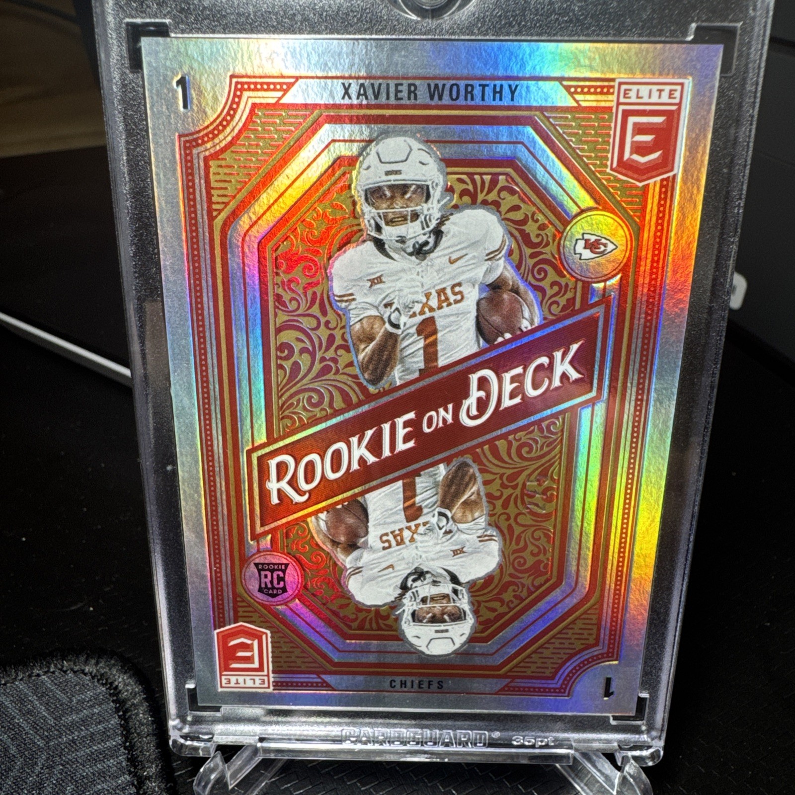 2024 Donruss Elite Rookie On Deck Gold Prizm Xavier Worthy 2/5 SSP CHIEFS! 🔥🔥
