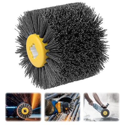 Abrasive Nylon Wire Drawing Wheel 120 Grit Burnishing Tool Polish Wood Work