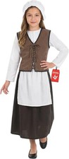 Mittelalter Mädchen Kostüm Viktorianischer Kinder Kleidung Karneval Verkleidung