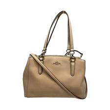 Coach Beechwood Pebbled Satchel Top Handle Bag, Zip Closure, Detachable Strap