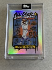 2022 Topps PETE ALONSO All-Star Game Art Rainbow Foil #330/499 By Gregory Siff