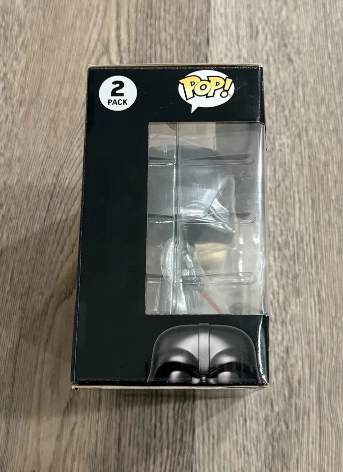 Funko Pop! Star Wars Darth Vader & Luke Skywalker Metallic 2 Pack 2024 D23 Expo Foto 4 de 4