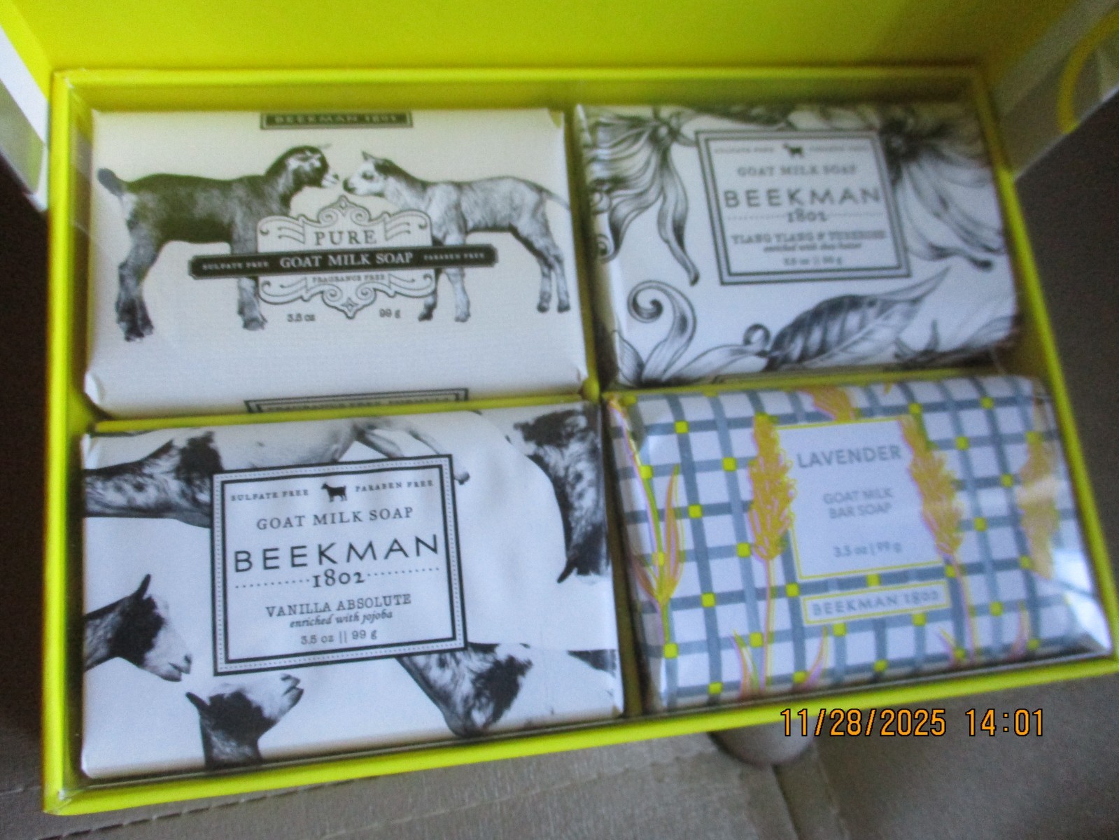 BEEKMAN 1802 GOAT MILK BODYCARE 4 COLLECTION ASST SOAPS NIB