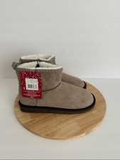 Muk Luks Womens Tatum Boot Flat Heel Booties, Sz 9
