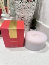 New in Box! Estee Lauder BEAUTIFUL Perfumed Body Powder With PUFF ~ 3.5oz / 100g