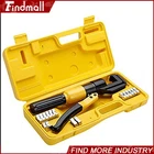Findmall 6 Ton Hydraulic Crimper Crimping Tool Wire Battery Cable Lug Terminal