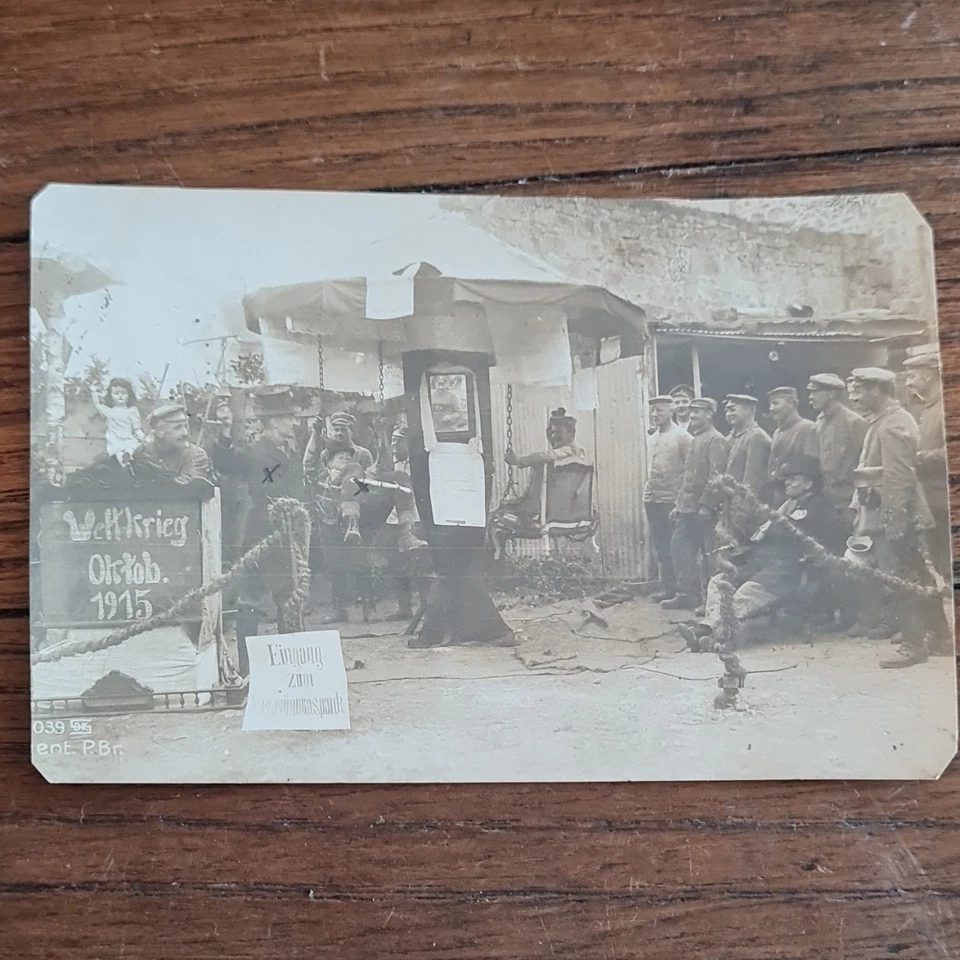 Ww1 Carte Postale Militaire Allemagne "Weltkrieg Okt 1915" EV N&B - Photo 2/4