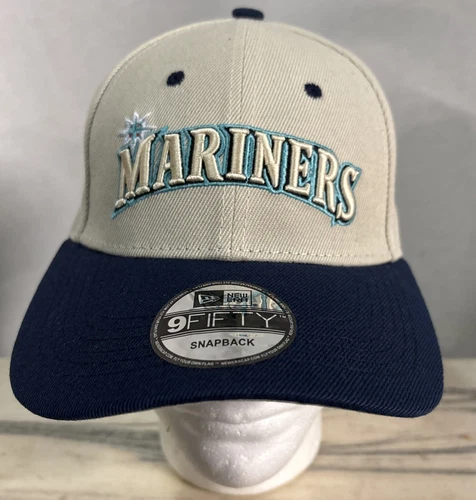 New Era X FELT Hat Cap 9Forty Style Seattle Mariners Baseball Hat Cap Adjustable