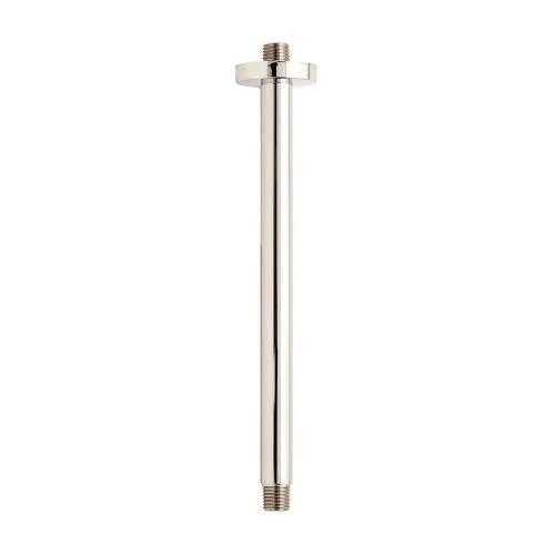 Signature Hardware 12" Ceiling-Mount Shower Arm Polished Nickel SHRSC120PN - Picture 1 of 1