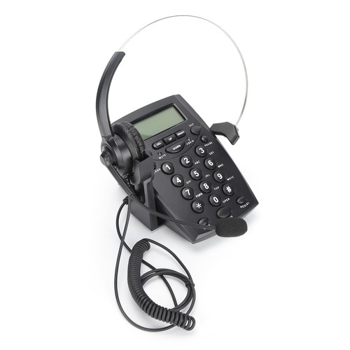 HT800 Call Center Wired Telephone With Omnidirectional Mic Headset Suitable Fit - Bild 2 von 22