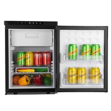 AC110 DC 12v Fridge 1.4cu Ft/80l Rv Refrigerator Wireless Bluetooth For Truck Rv