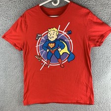 Fallout Vault Boy 101 Superhero T-Shirt Lootwear Exclusive Size Large Red