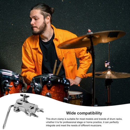 Adjustable Tom Drum Mounting Bracket Extension Clip Musical Instrument - Afbeelding 6 van 8