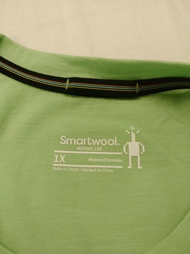 Smartwool Women Merino Short Sleeve Tee Plus Pistachio 1X 16918-L44 - Picture 8 of 9