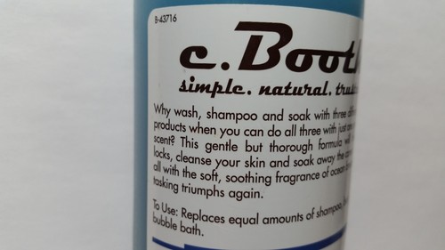 C Booth Triple Action Bath Shower Hair Wash Refreshing Ocean Waters 3 Bottles - Picture 2 of 7