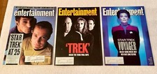 Star Trek Entertainment Weekly 3 issues - 85, 221, 258 - 1991-1995