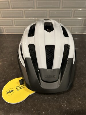 NEW MIPS Mactor Abus White & Silver Brain   Protection System - Size 51-55 cm