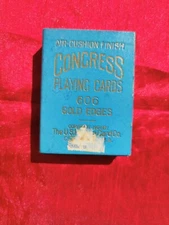 AIR CUSHION FINISH CONGRESS PLAYING CARDS 606 GOLD 52 Card Set